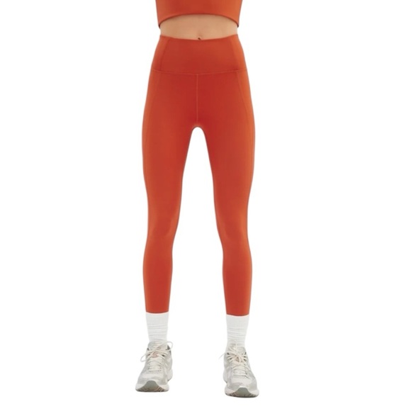 Girlfriend Collective - Azalea Compressive Orange High-Waisted Leggings Sz XL - Picture 1 of 8